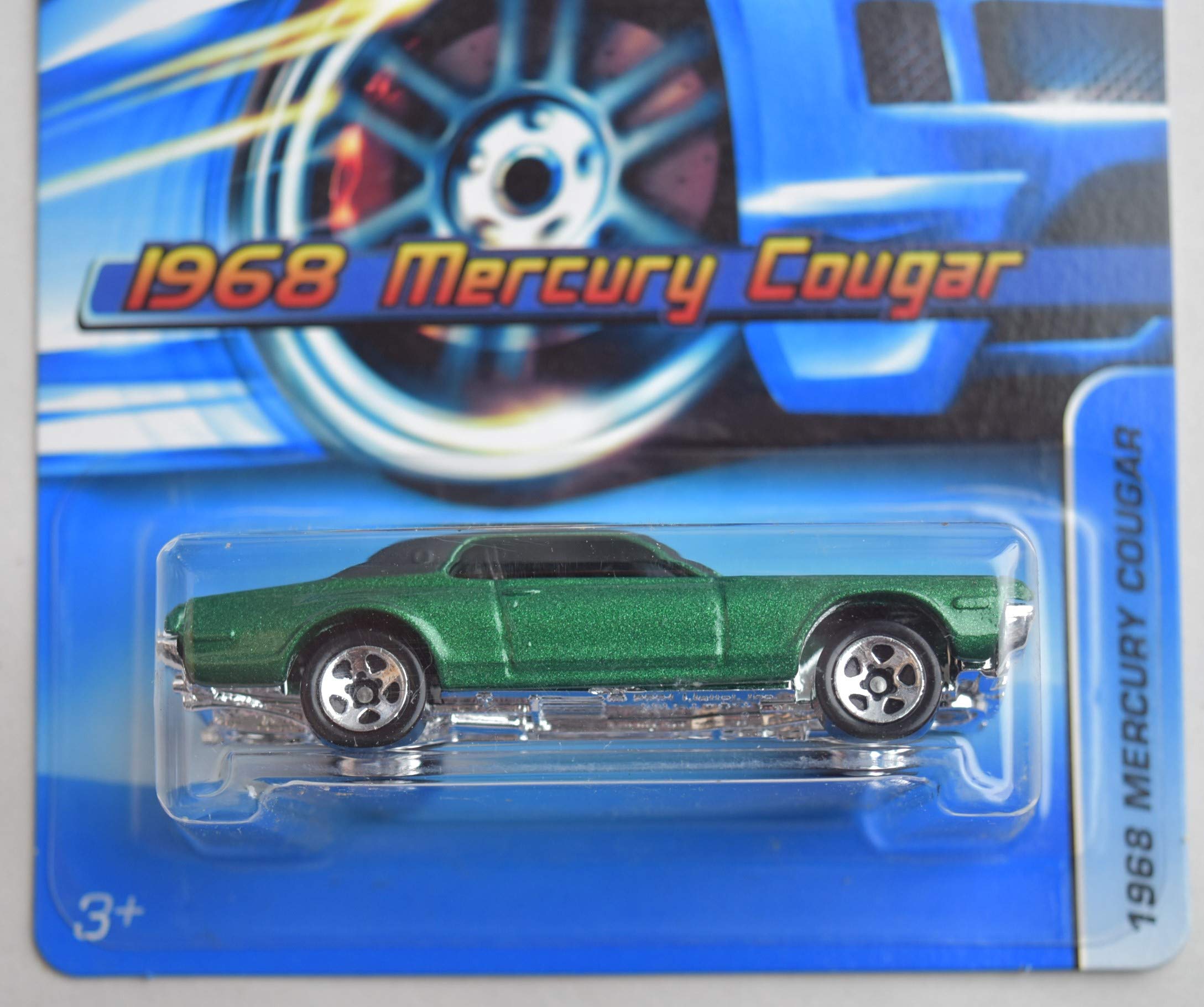 Amazon.com: Hot Wheels 1:64 Scale Green 1968 Mercury Cougar #182